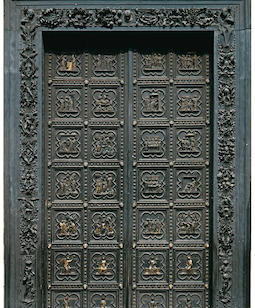 ancient metal doors